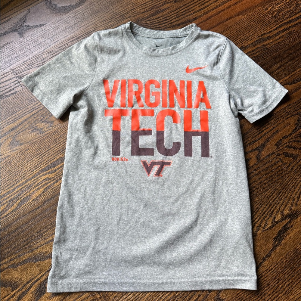 Kids Nike Gray Dri-FIT Virginia Tech Tee
